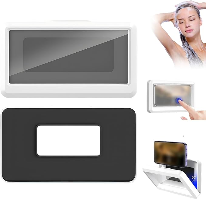Shower Phone Holder — Waterproof Wall Mount for Bathroom