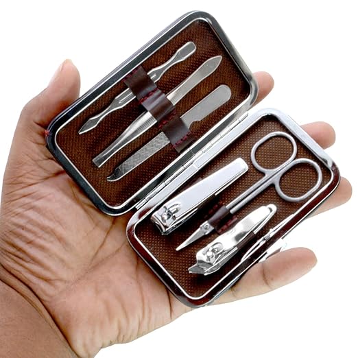 Manicure & Pedicure Kit — 6-in-1 Steel Nail Care Set