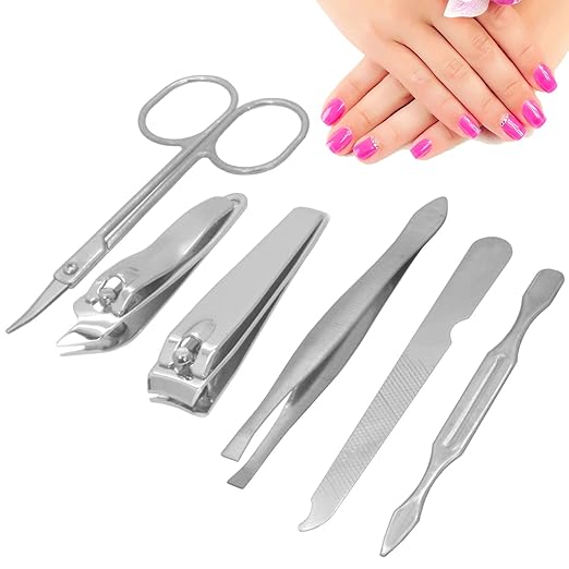 Manicure & Pedicure Kit — 6-in-1 Steel Nail Care Set