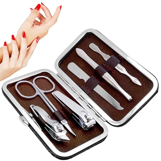 Manicure & Pedicure Kit — 6-in-1 Steel Nail Care Set