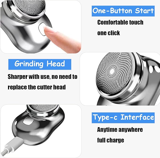 Mini Electric Razor — Upgraded Shaver for Men's Grooming