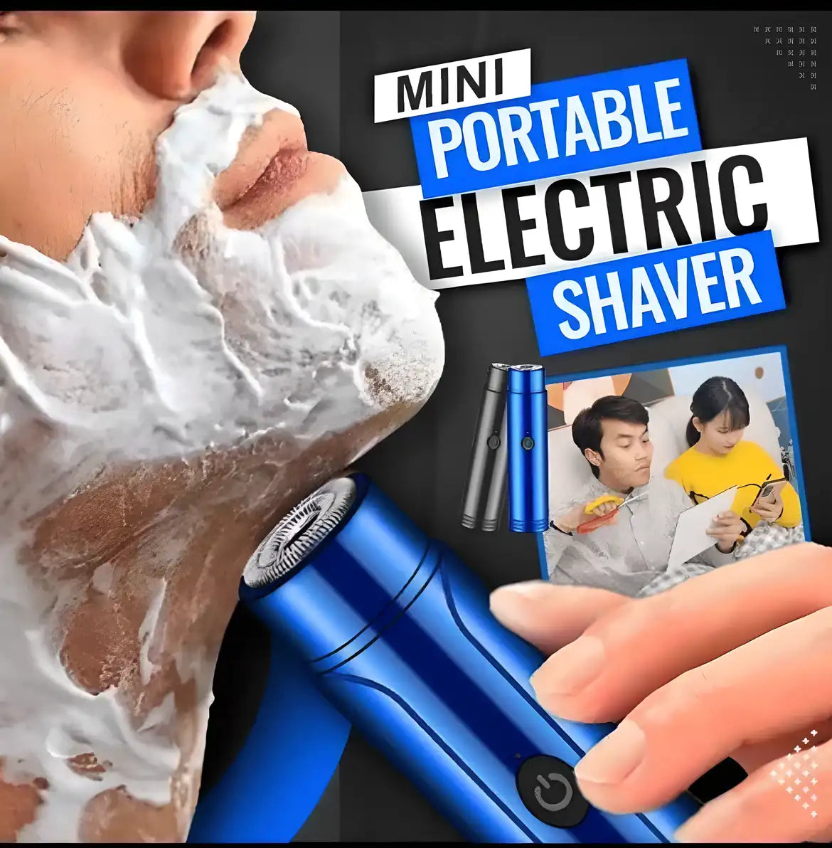 Mini Electric Shaver — Portable Razor for Men On the Go
