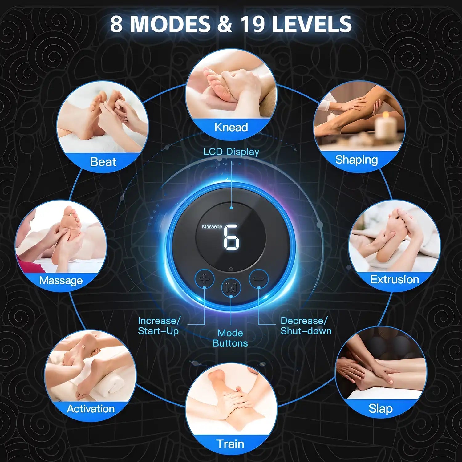 EMS Foot Massager — Wireless Pain Relief for Tired Feet