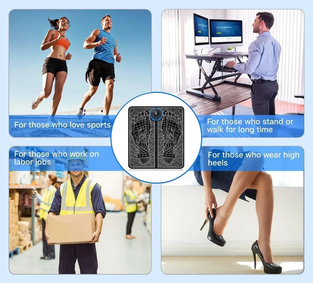 EMS Foot Massager — Wireless Pain Relief for Tired Feet