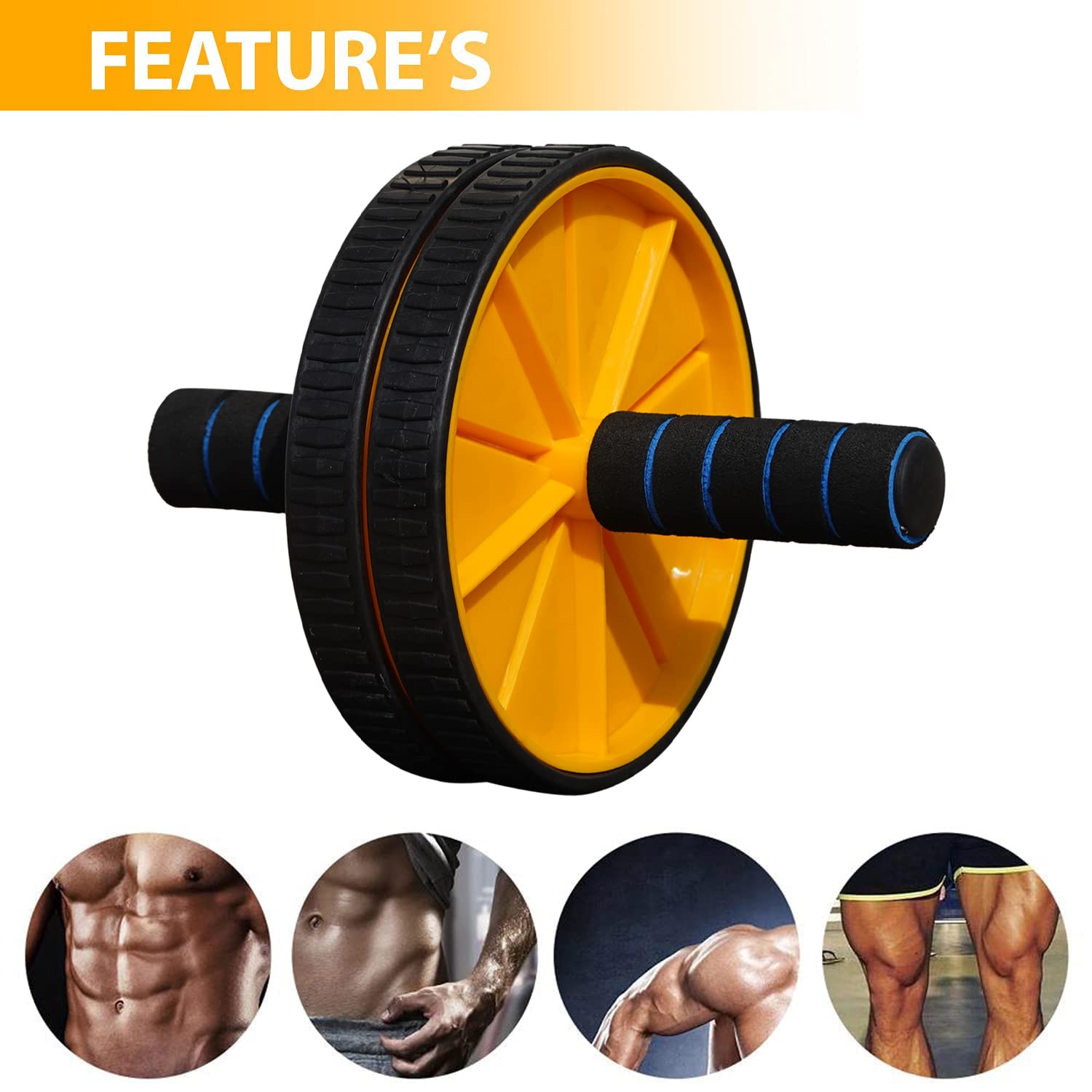 Ab Roller Wheel — Core Strengthening Home Workout Kit