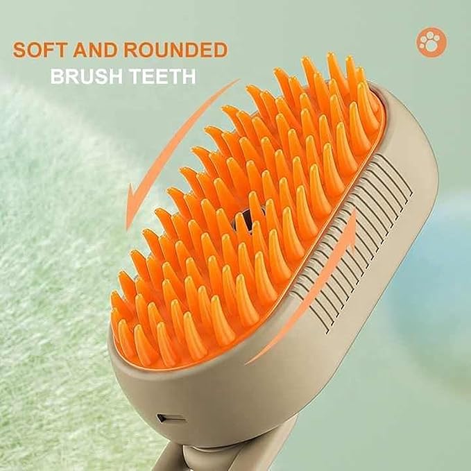 Steam Pet Brush — 3-in-1 Grooming, Massage & Deep Clean