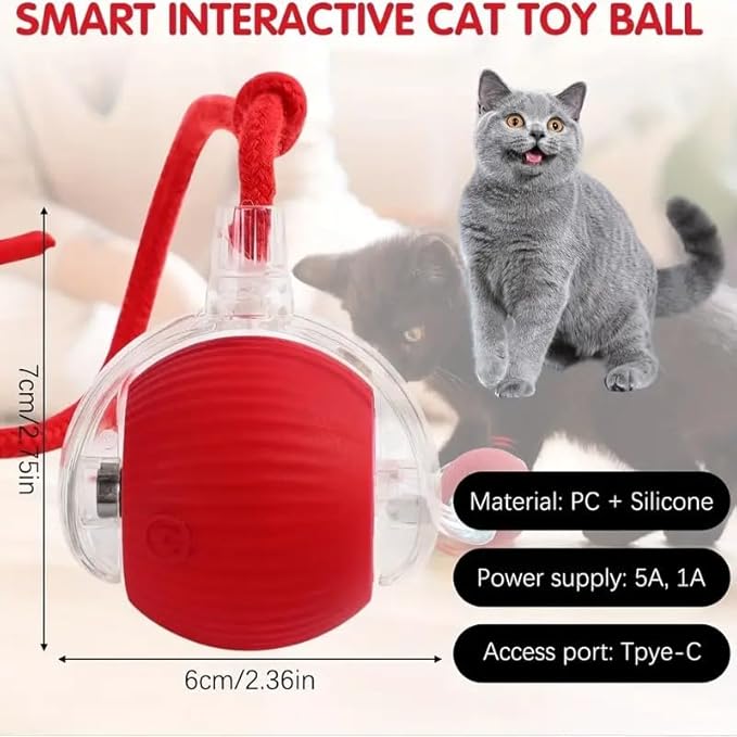 Smart Rolling Pet Ball — 3-Mode Interactive Cat & Dog Toy