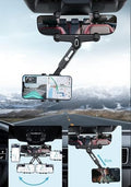 Phone Mount for Car — Rear View Mirror Holder with 360° Rotation