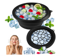 Collapsible Ice Face Bowl — Foldable Basin with Ice Tray