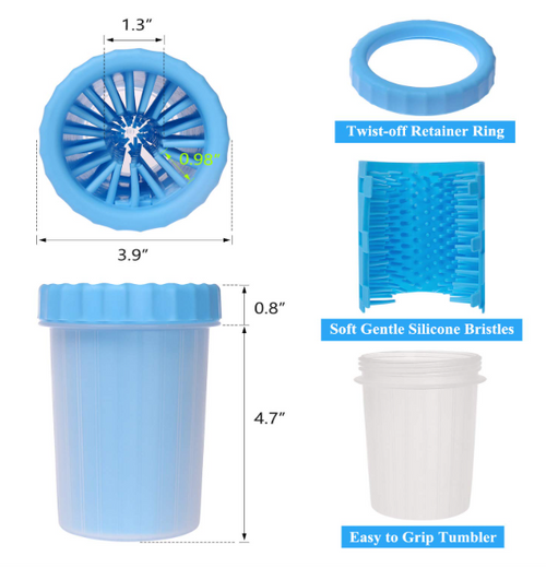 Dog Paw Washer — Quick Clean Cup for Muddy Paws