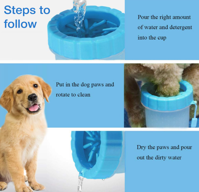 Dog Paw Washer — Quick Clean Cup for Muddy Paws