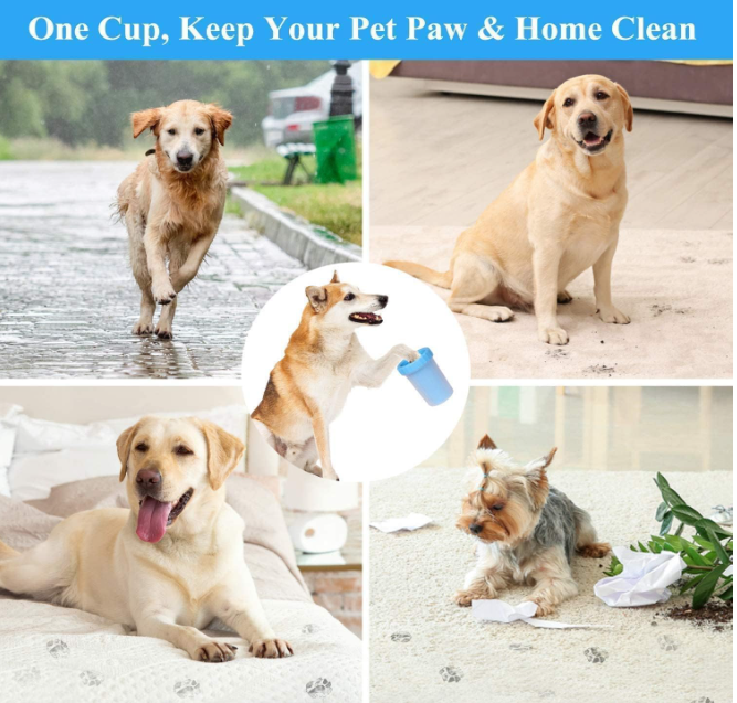 Dog Paw Washer — Quick Clean Cup for Muddy Paws