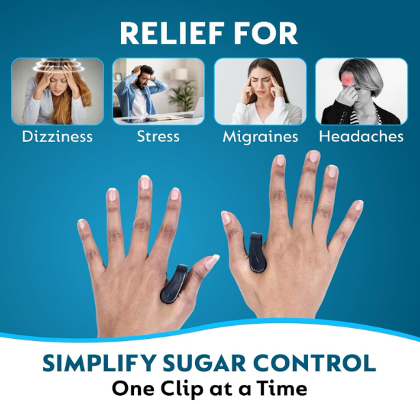 Acupressure Hand Clip — LI4 Sugar Control Wearable Massager