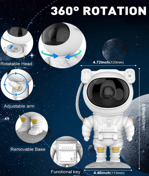 Astronaut Galaxy Projector — Starlight Magic for Bedrooms