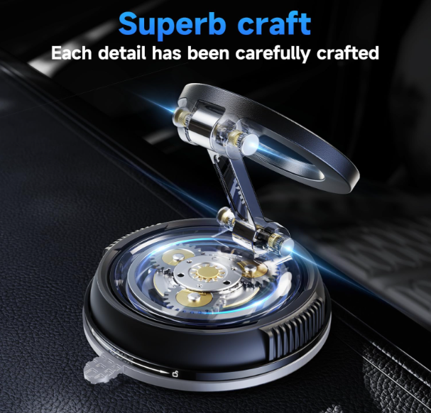 Magnetic Phone Holder — 360° Rotating Mount for Any Surface