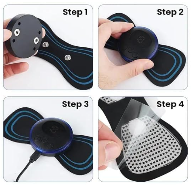 Mini Body Massager — 8 Modes, 19 Levels for Pain Relief