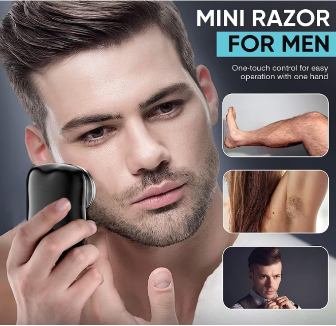 Mini Electric Razor — Upgraded Shaver for Men's Grooming