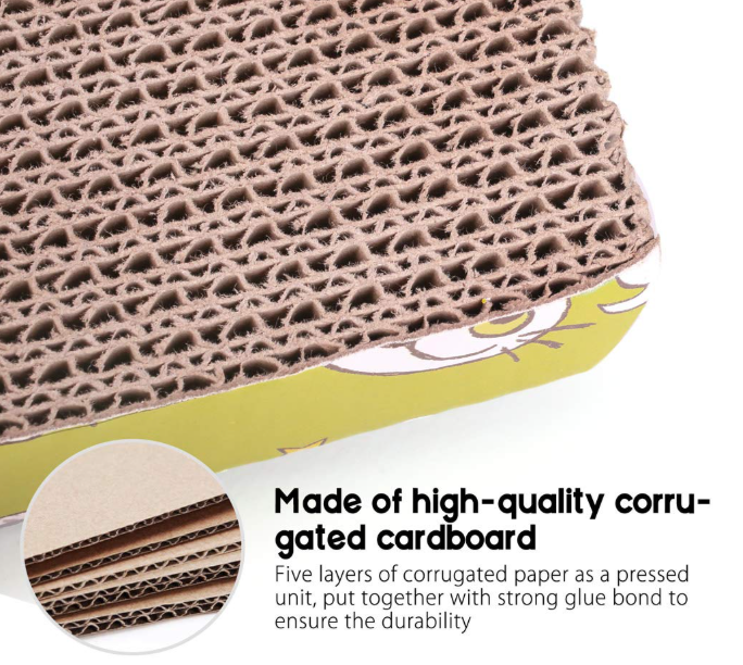 Cat Scratcher Board — Curved Wave Design, Pack of 2