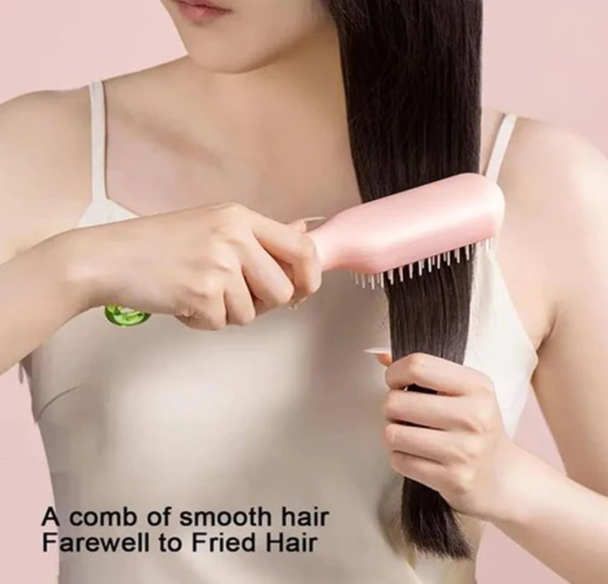 Self-Cleaning Hair Comb — Anti-Static Massage Brush