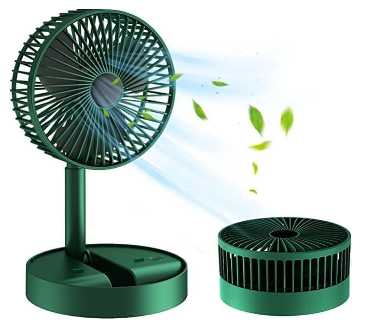 Rechargeable Table Fan — High Speed 2100 RPM Desk Fan