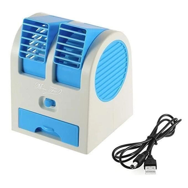 Portable Mini Air Cooler — 3-in-1 Cools, Humidifies, Purifies
