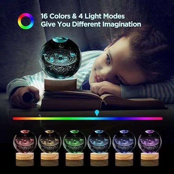 3D Crystal Lamp Ball — Magical Glow for Your Space