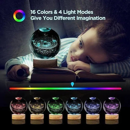 3D Crystal Lamp Ball — Magical Glow for Your Space